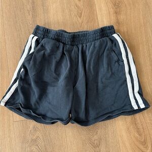 Old Navy Women's Navy Blue Shorts with White Stripes